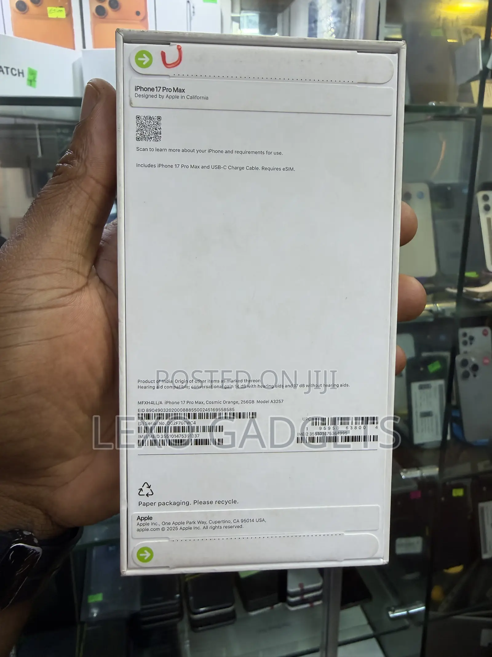New Apple iPhone 17 Pro Max 256 GB Orange