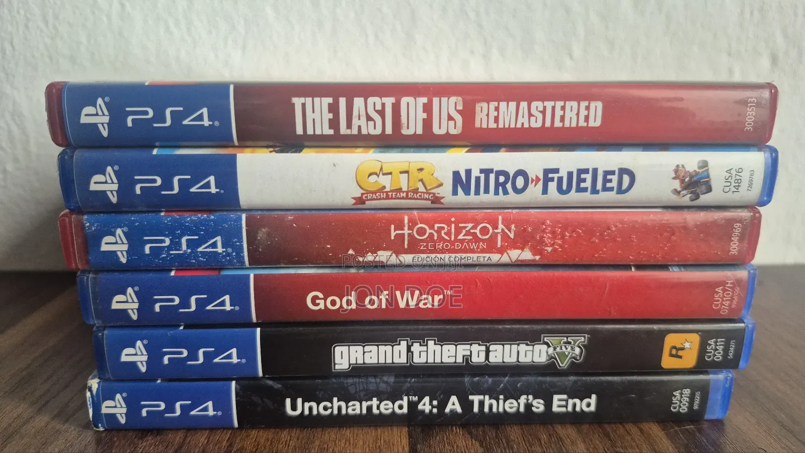 Set of 6 PS4 Games