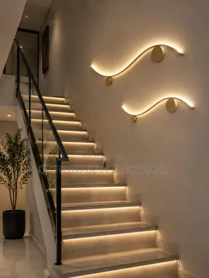 Nordic Simple Wall Light, Black Gold Available