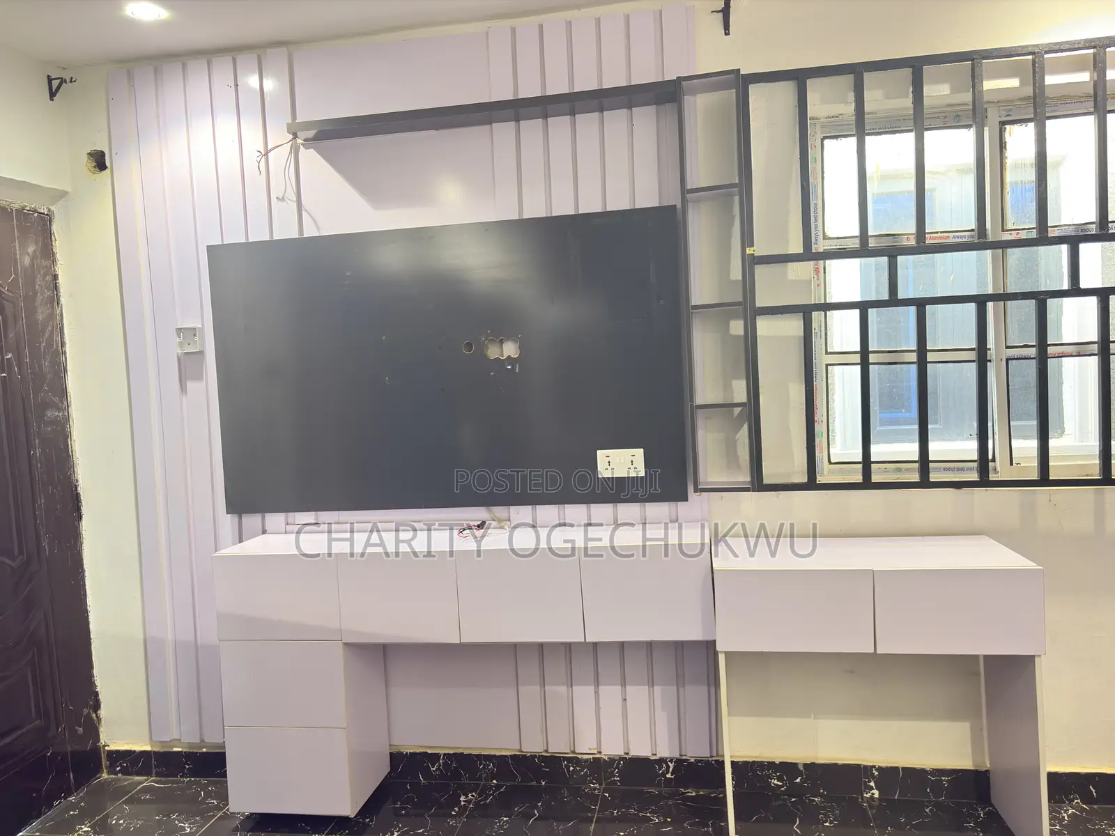 TV Console With Extended Table