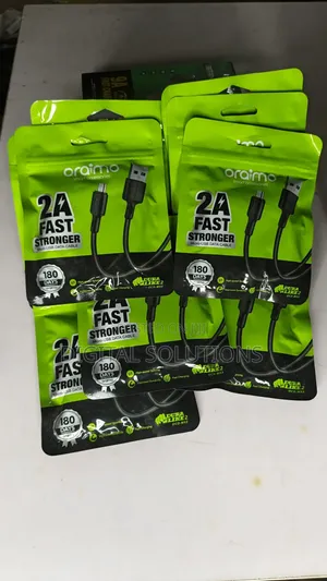 Original Oraimo 2A Fast and Stronger Charge Data Cable.