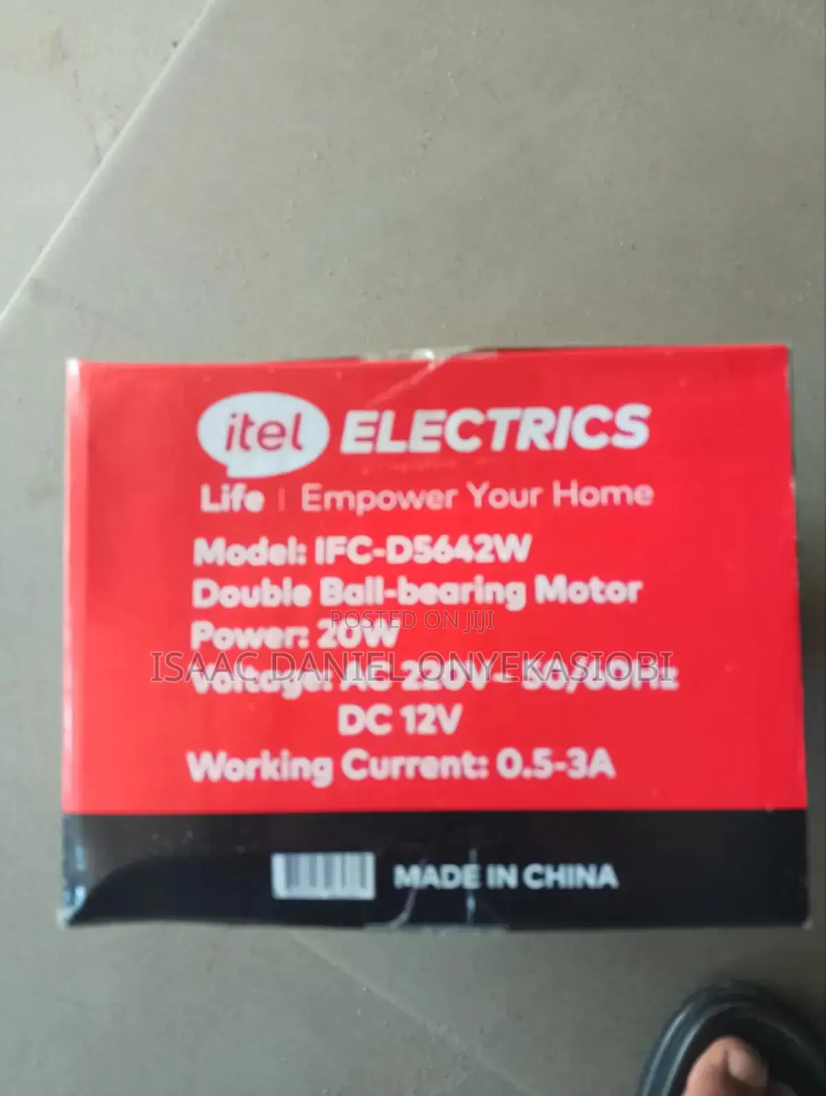 Itel D5642w AC/Dc Solar Fan
