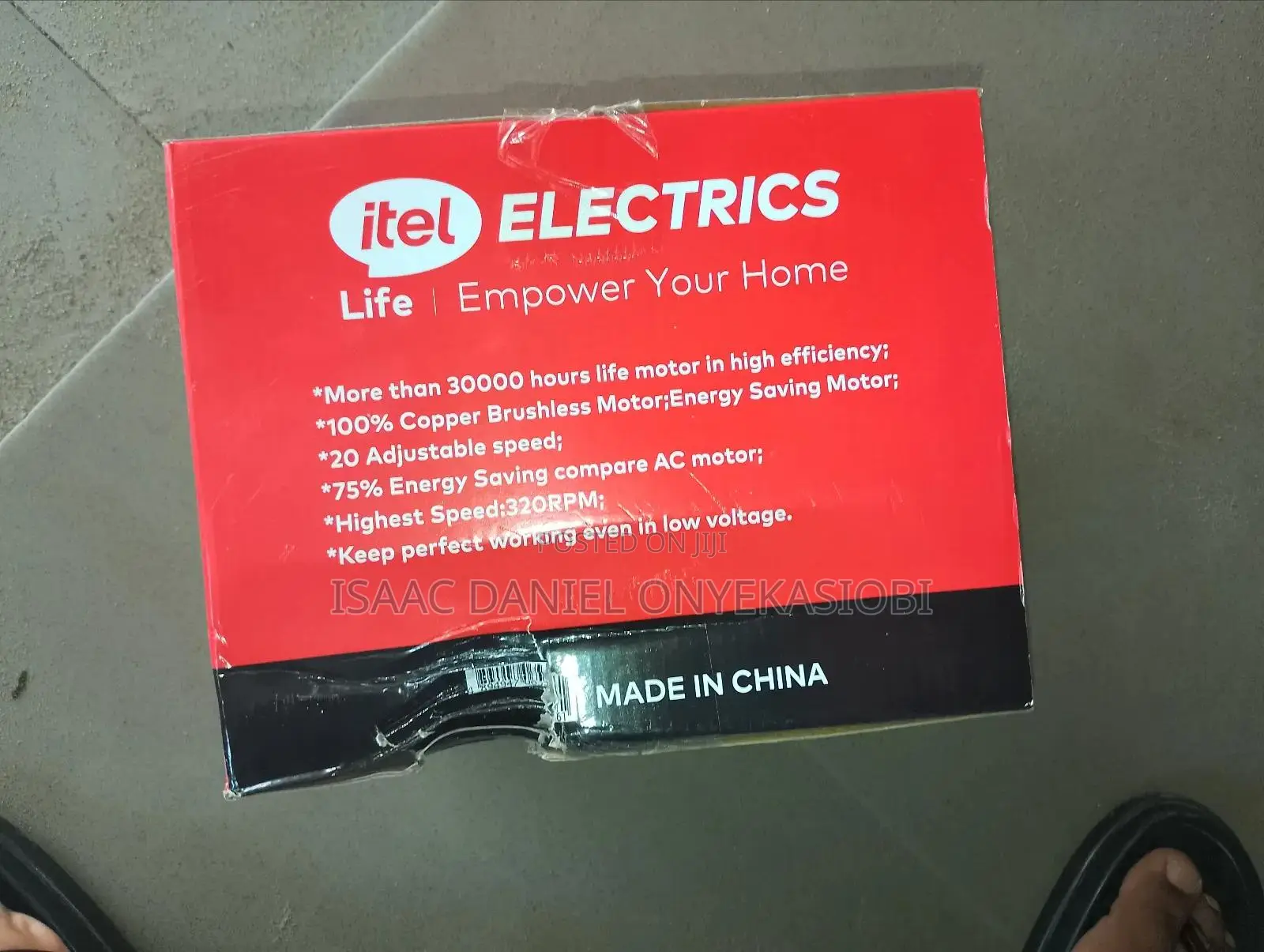 Itel D5642w AC/Dc Solar Fan