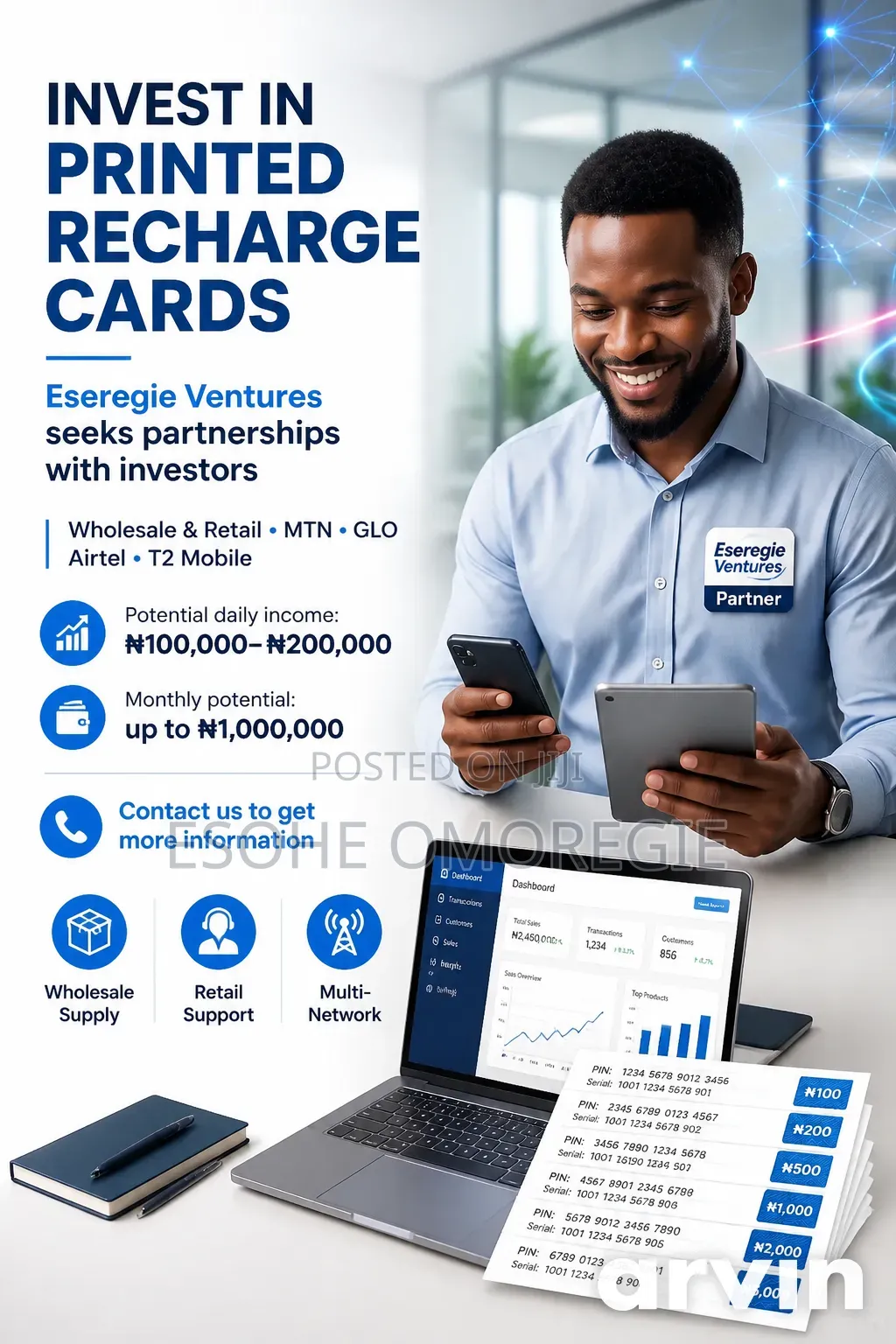 Printed Recharge Cards