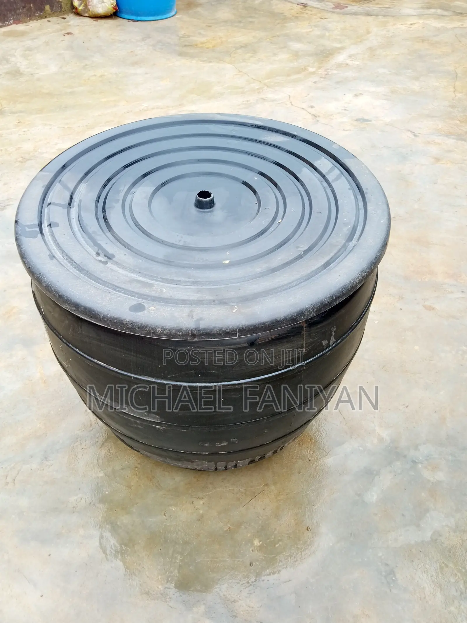 Large Black Water Drum