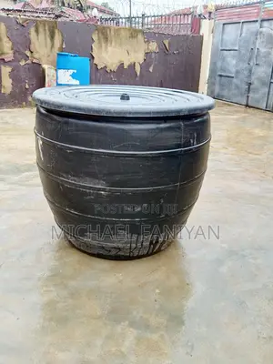 Large Black Water Drum