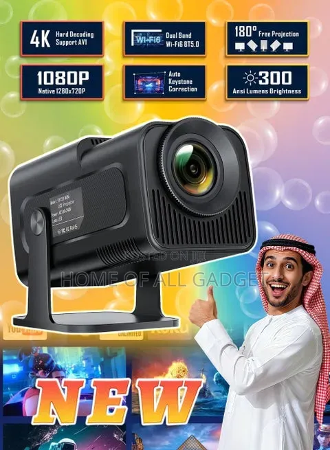 Hy320 Smart Multimedia Android Projector Decoding Movie Projector