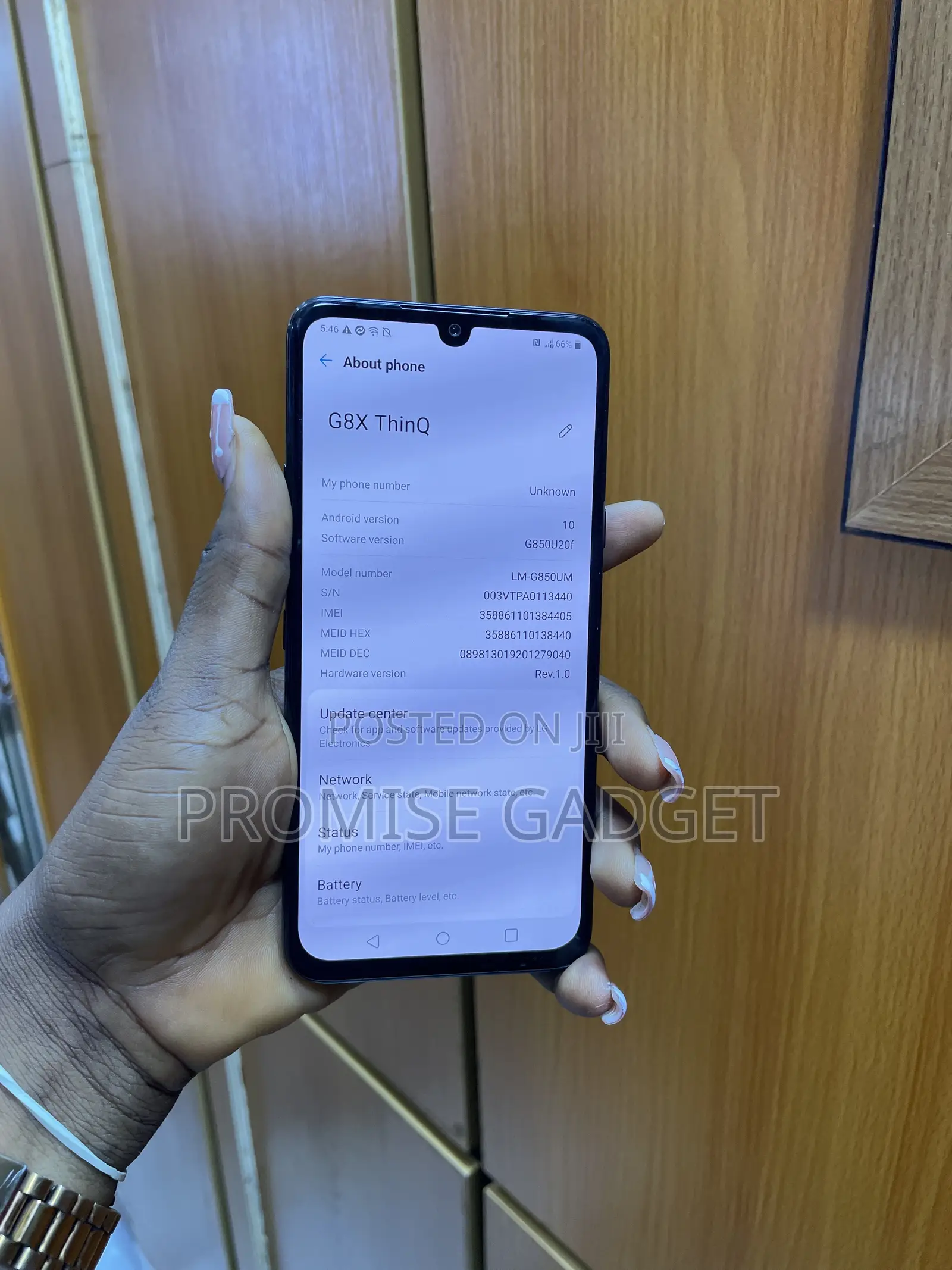 LG G8X Thinq 128 GB Black