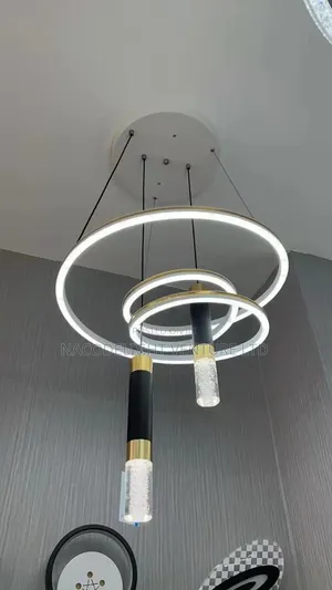 A Very Beautiful Modern Multi-Tier LED Ring Chandelier