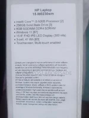 New Laptop HP 8GB Intel Core i3 SSD 256GB