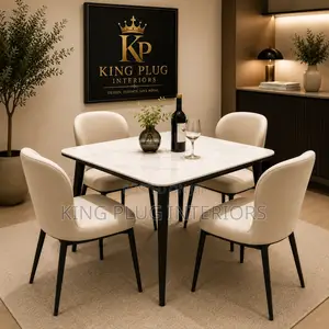 Modern 4-Seater Square Dining Room Set
