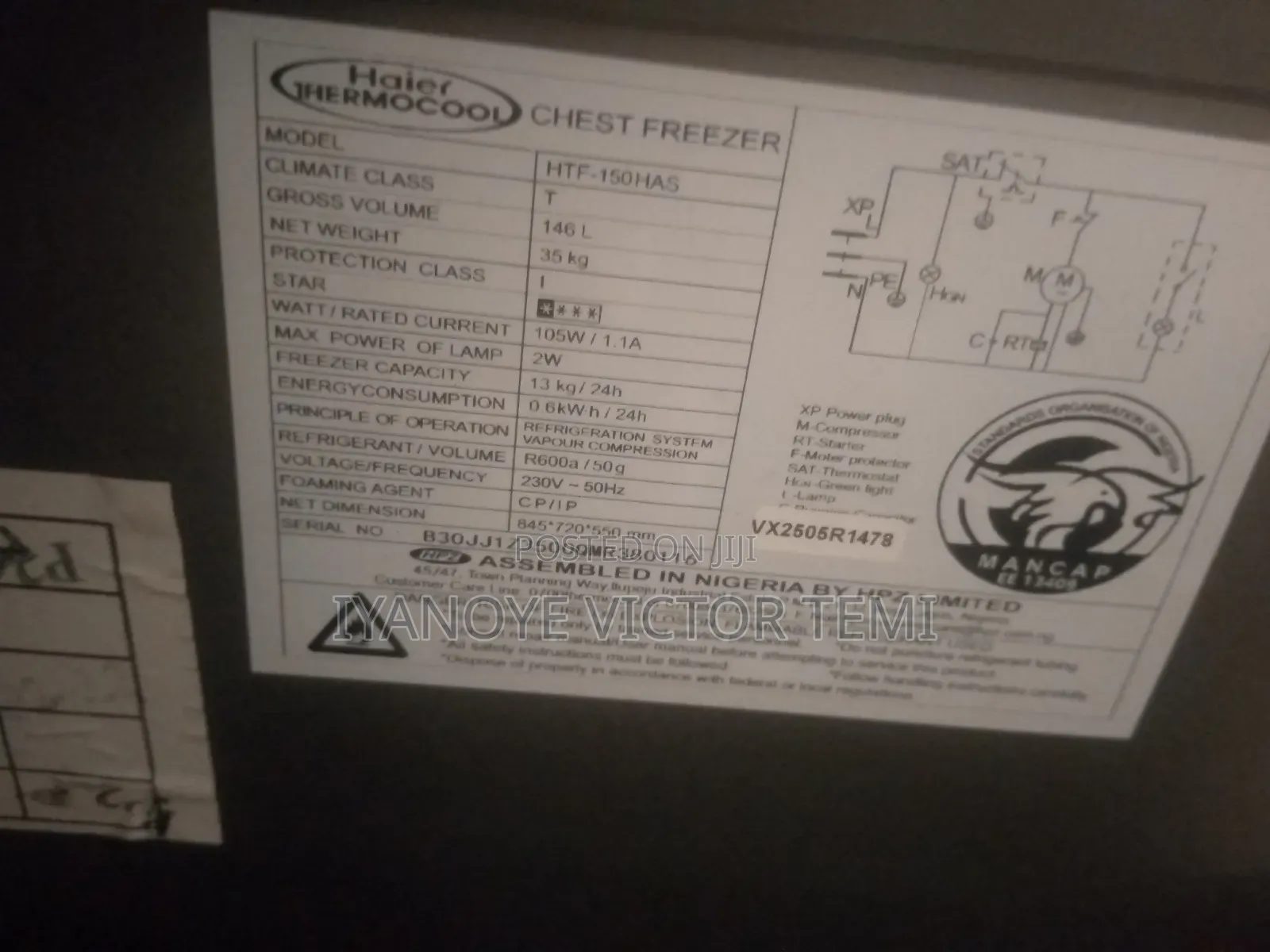 Haier Thermocool 150l Chest Freezer