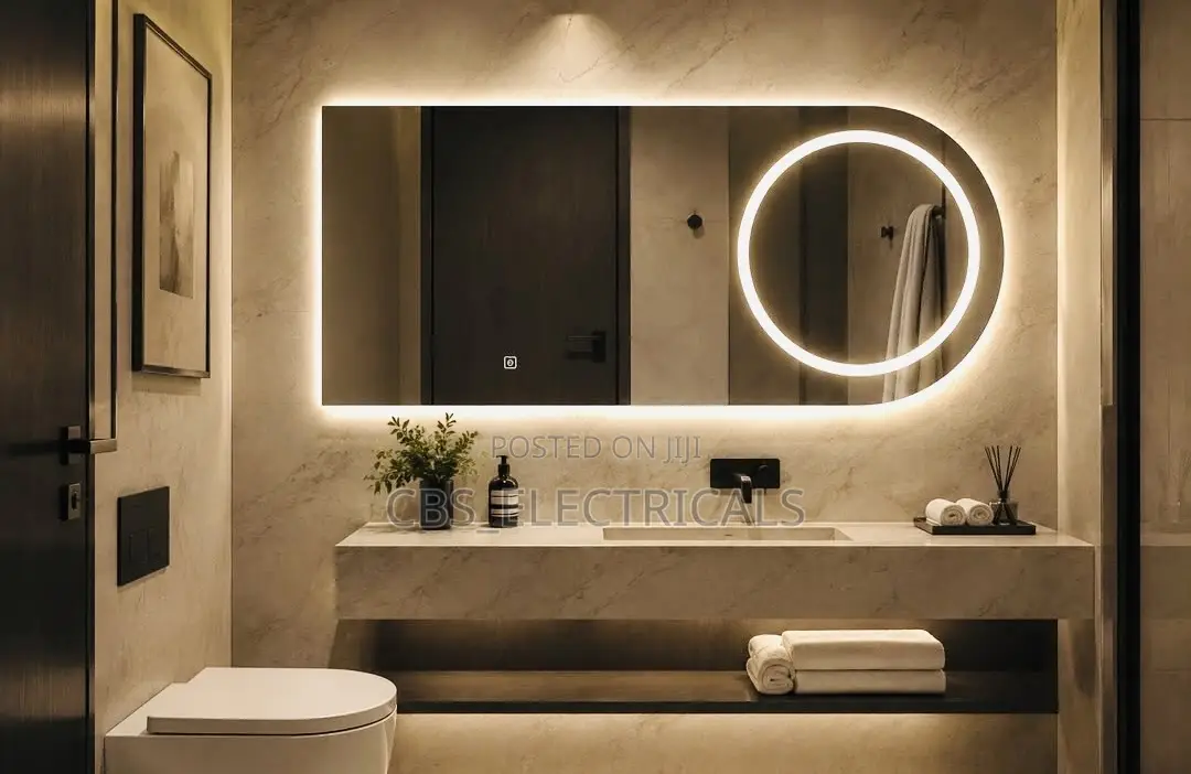 Geometric Smart LED Vanity Mirror (60x100cm)