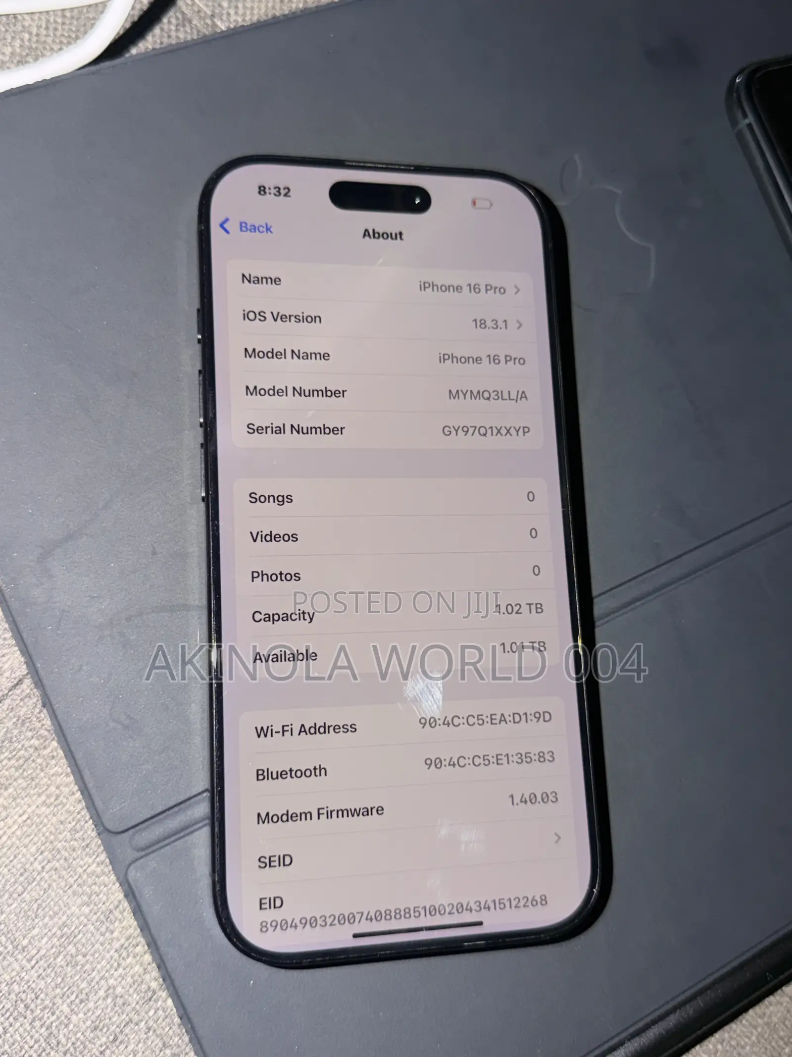 New Apple iPhone 16 Pro 1 TB Black