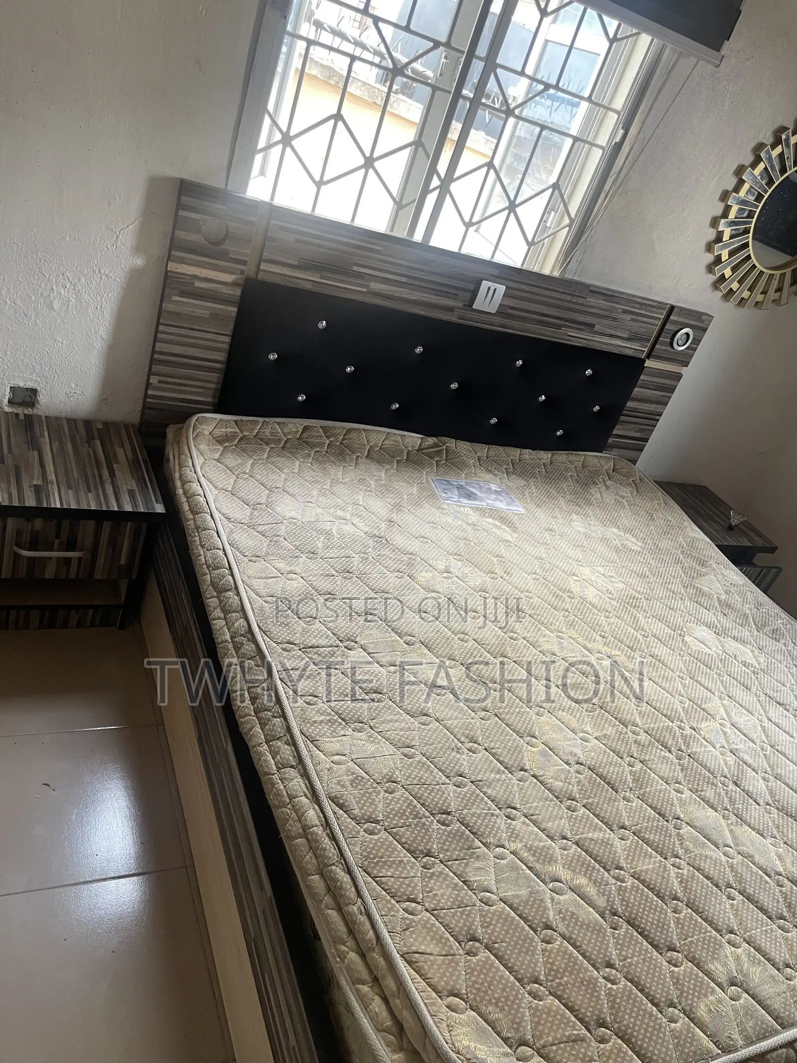 Orthopedic Bed and Frame With Two Side Drawers
