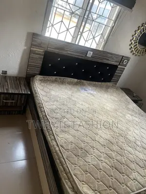 Orthopedic Bed and Frame With Two Side Drawers