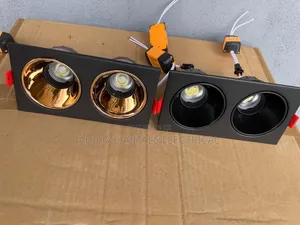 All Black Double Head Spot Light