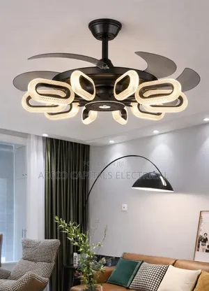 Chandelier Light With Rotatable Fan