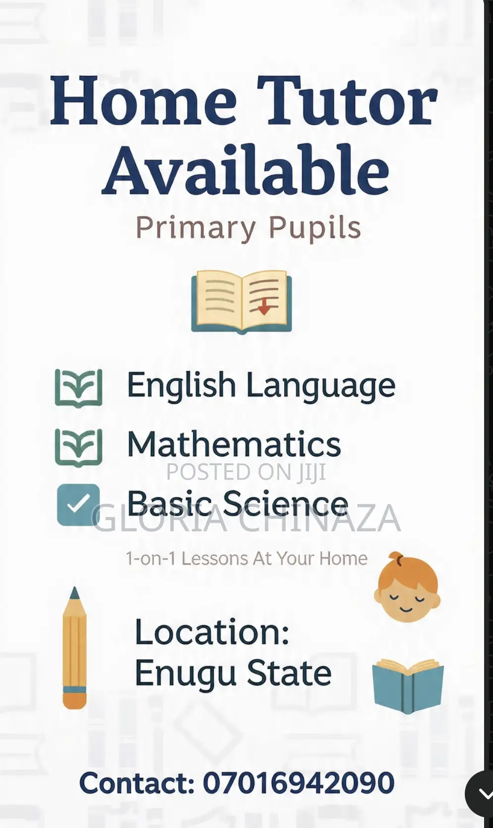 1 on 1 Tutor for Basic 1-6