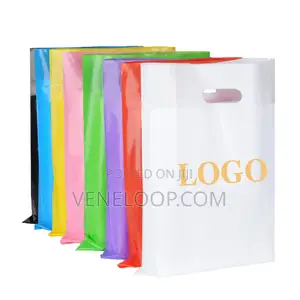 Custom Printed Plastic Shopping Bags With Logo – Die Cut Packaging