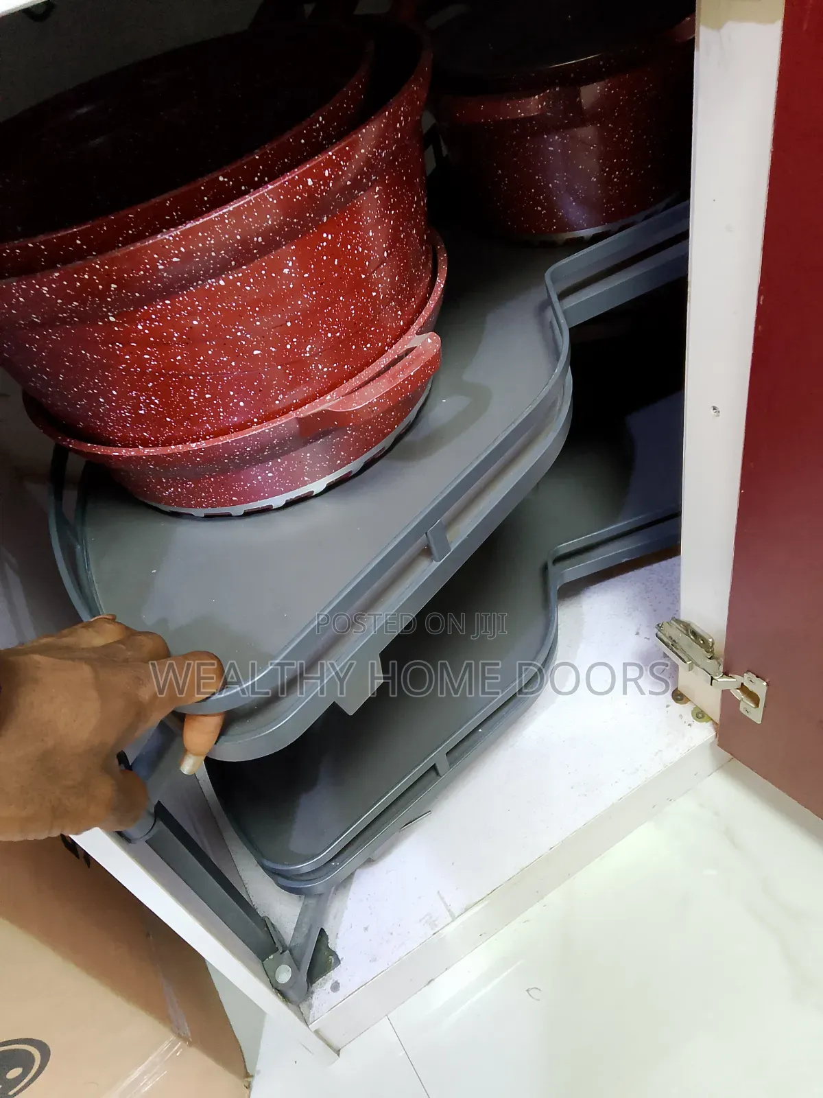 Soft Close Stainless Steel Magic Corner Basket Rack