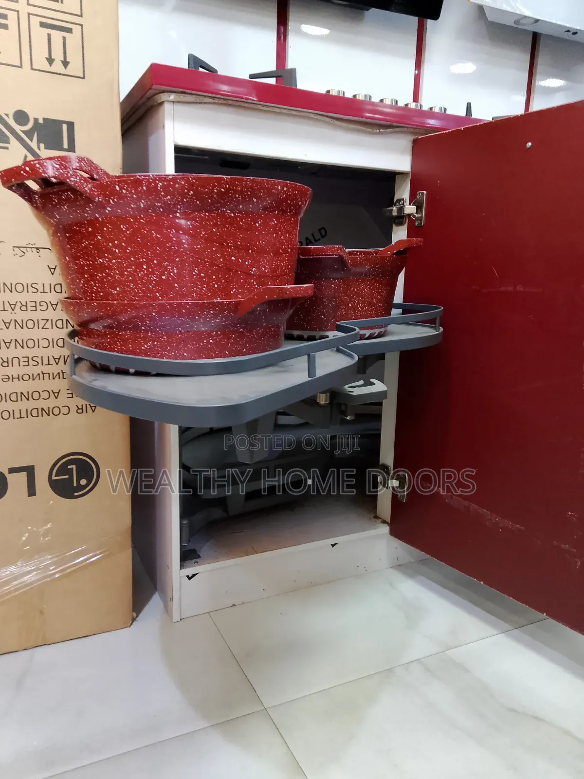 Soft Close Stainless Steel Magic Corner Basket Rack