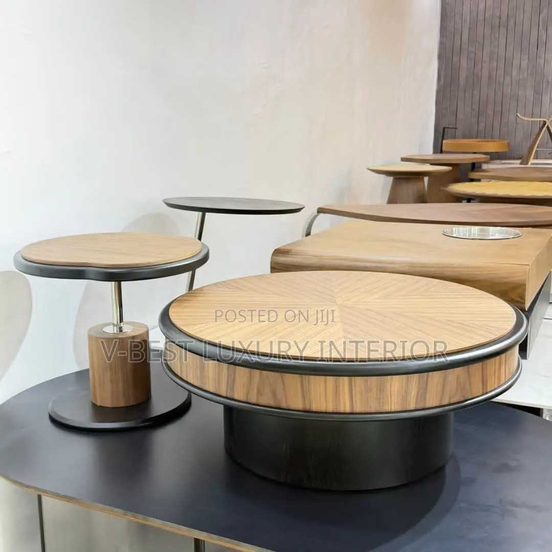 Imported Walnut Coffee Table – Luxury Modern Centrepiece