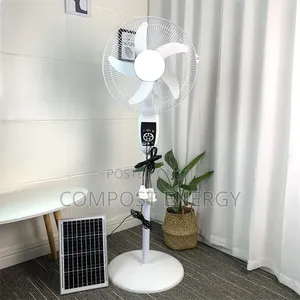 Remote Control 16" AC/Dc Rechargeable Fan With 2bulbs and Panel