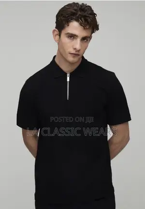 ASOS Zip Pique Polo