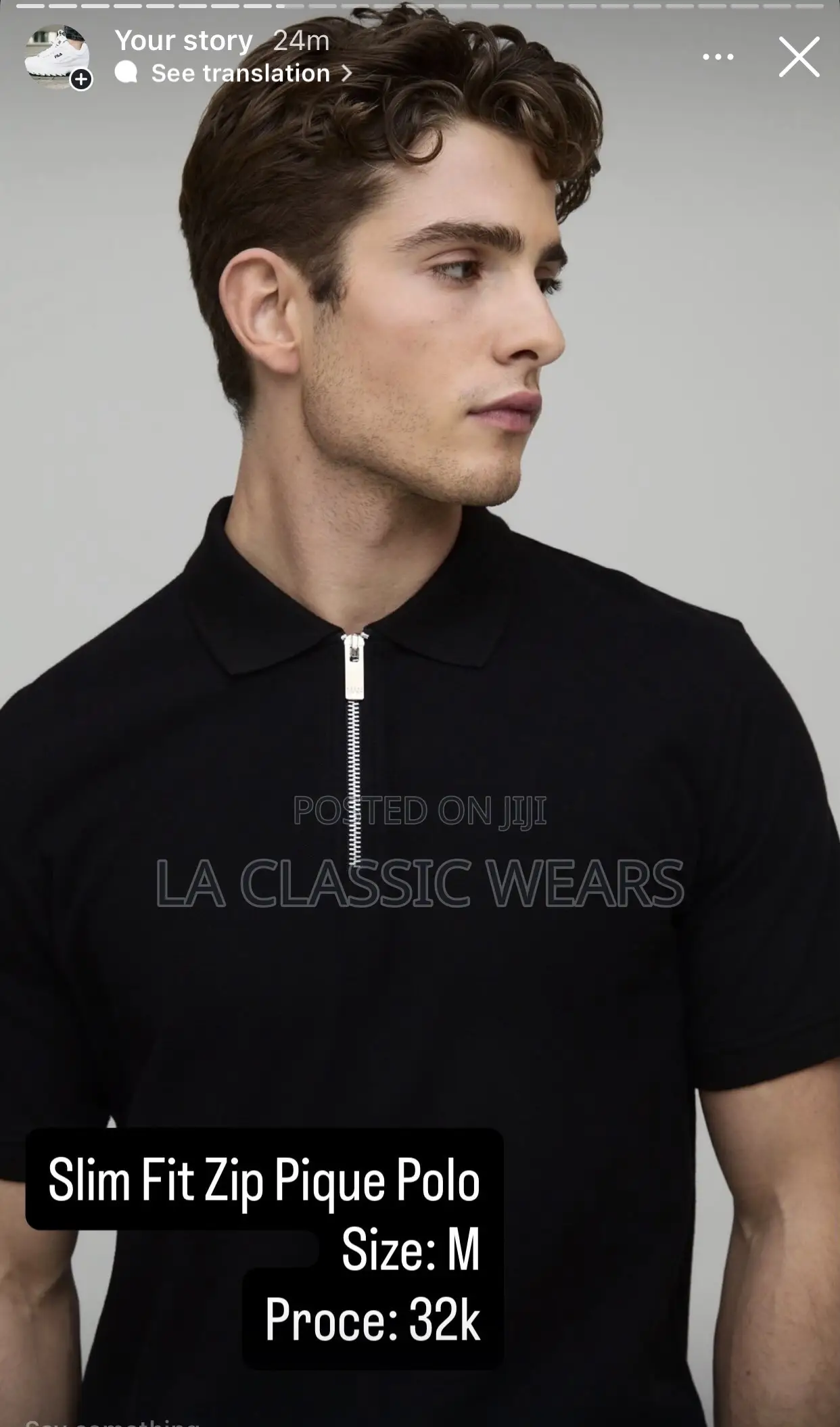 ASOS Zip Pique Polo