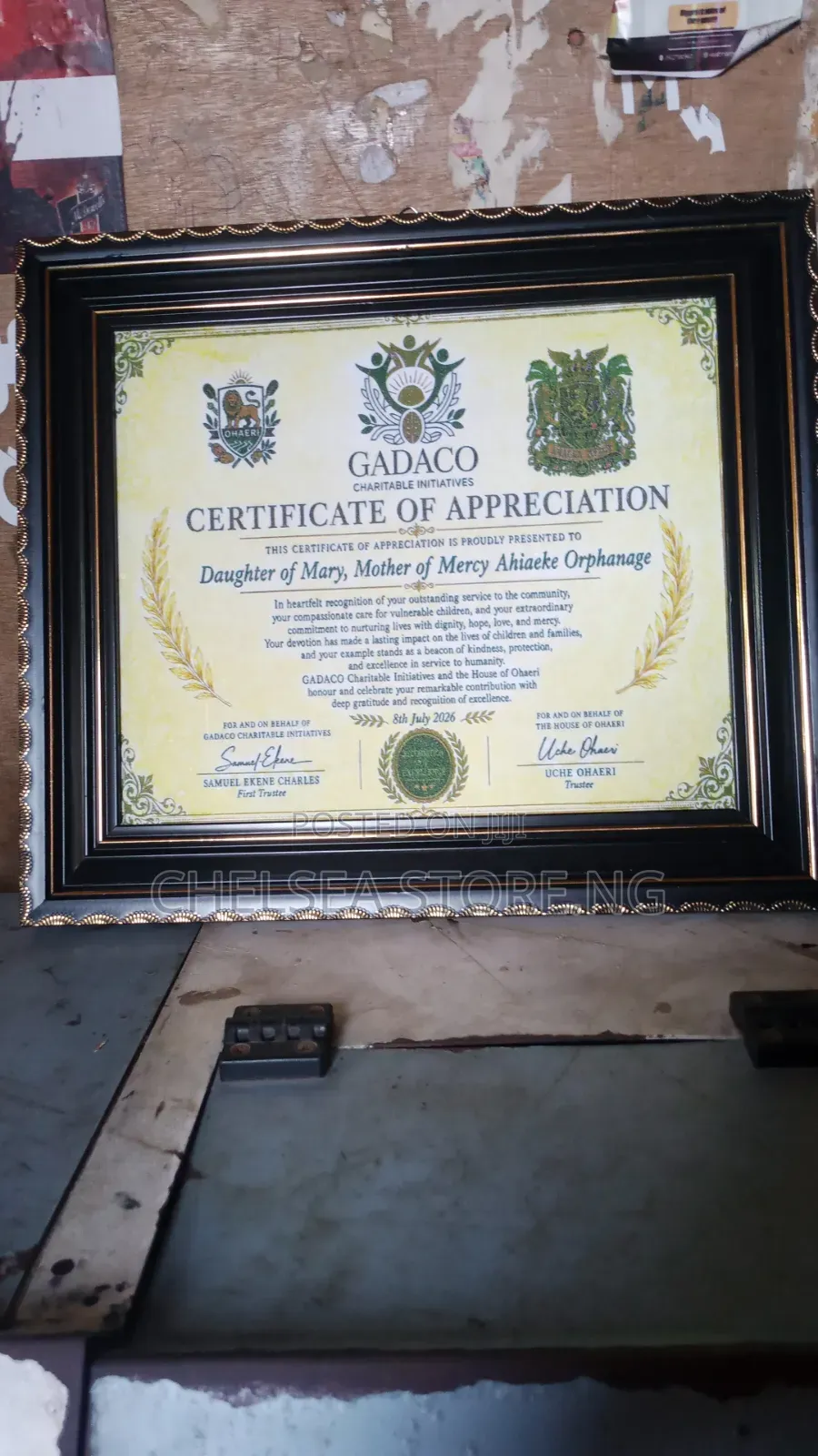 Certificate Cff33