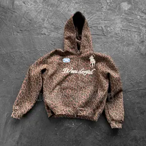 Cheetah Print Zipper Hoodie