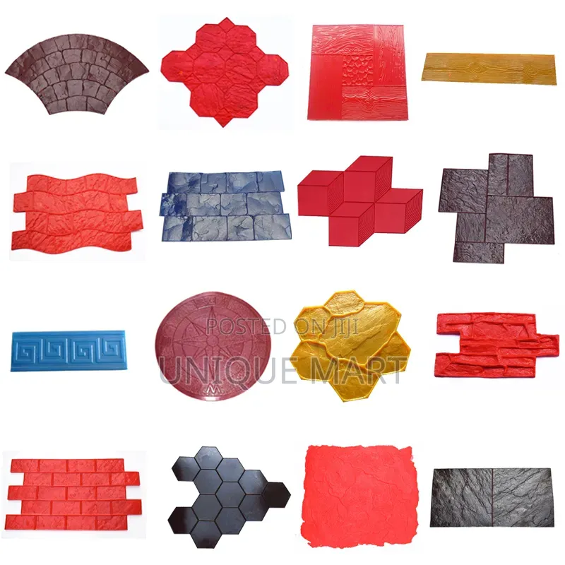 Stamp Mat Used for Creating Textured Pattern on Concrete Surfaces