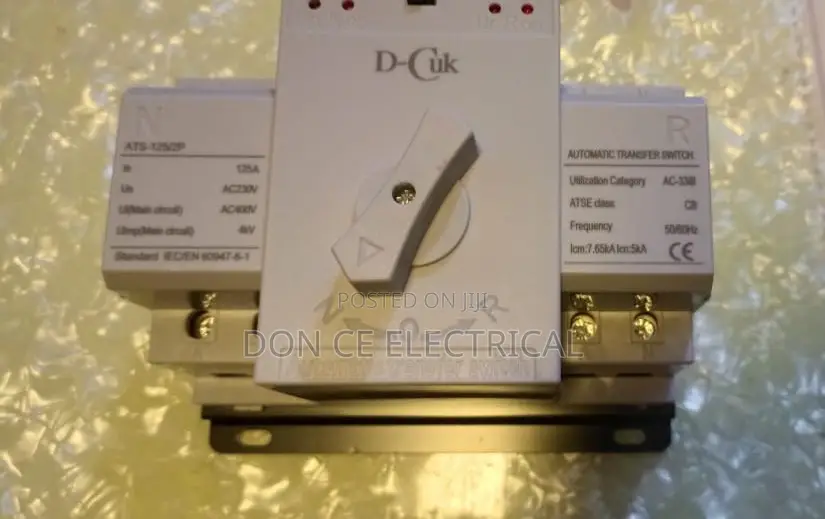 125AMPS Single Phase Automatic Changeover Switch