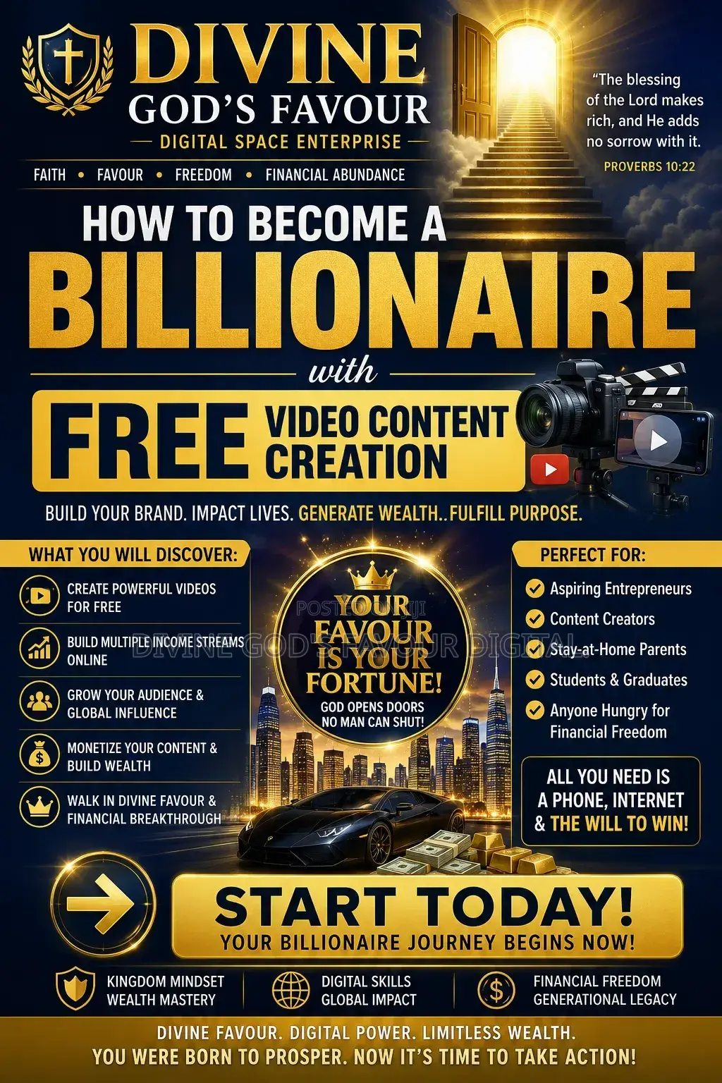 How to Build Wealth With FREE Video Content Creation.