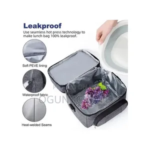 Two (2) Step Insulated Lunch Bag for Preschoolers