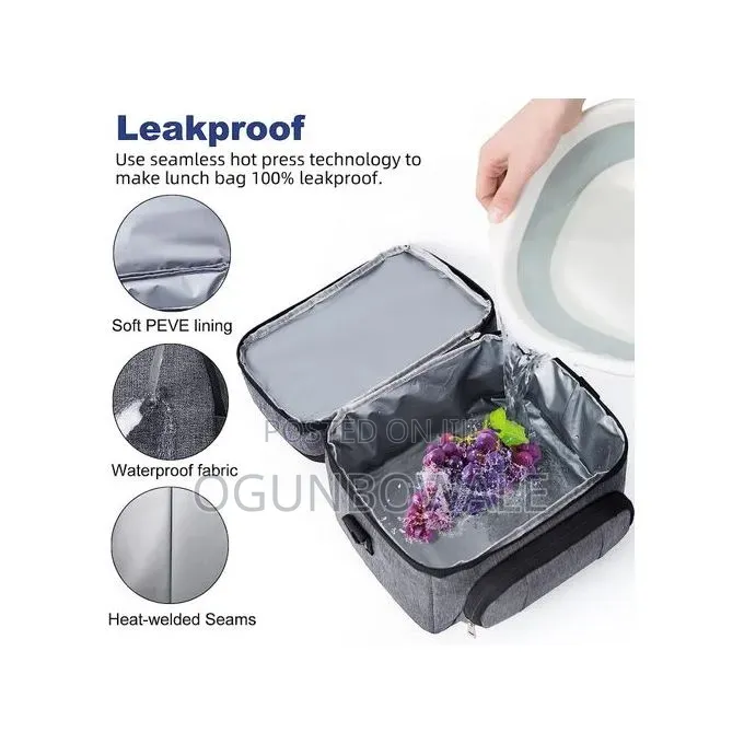 Two (2) Step Insulated Lunch Bag for Preschoolers