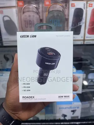 Green Lion Rodex Triple Port Car Charger 80W