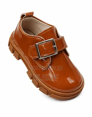 Toddlers Monk Strap Leather Shoes