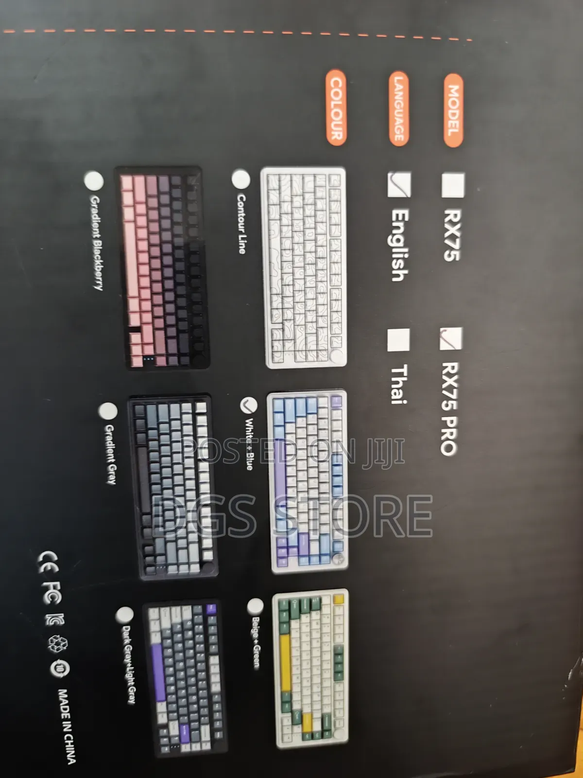 Zifriend Mechanical Wireless Keyboard Rx75