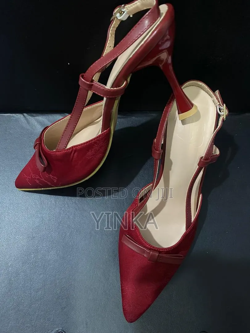 Sandal Heel With a Red Rose