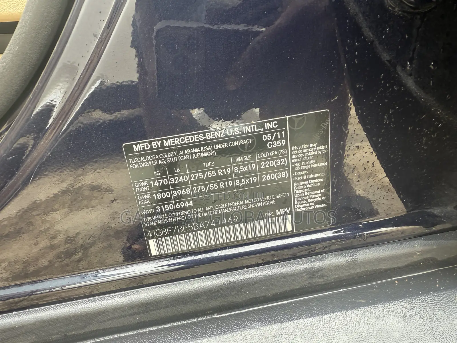 Mercedes-Benz GL-Class GL 450 2011 Blue