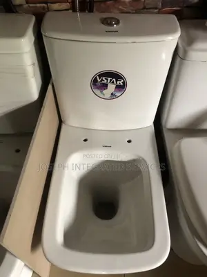 White Ceramic VSTAR Water Closet With Wash Hand Basin
