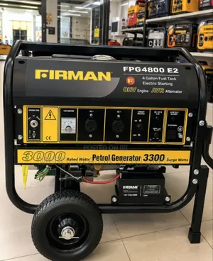 FIRMAN FPG4800E2 4.1KVA Electric Start Petrol Generator AVR Technology
