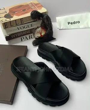 Classic Luxury Black Color Slippers