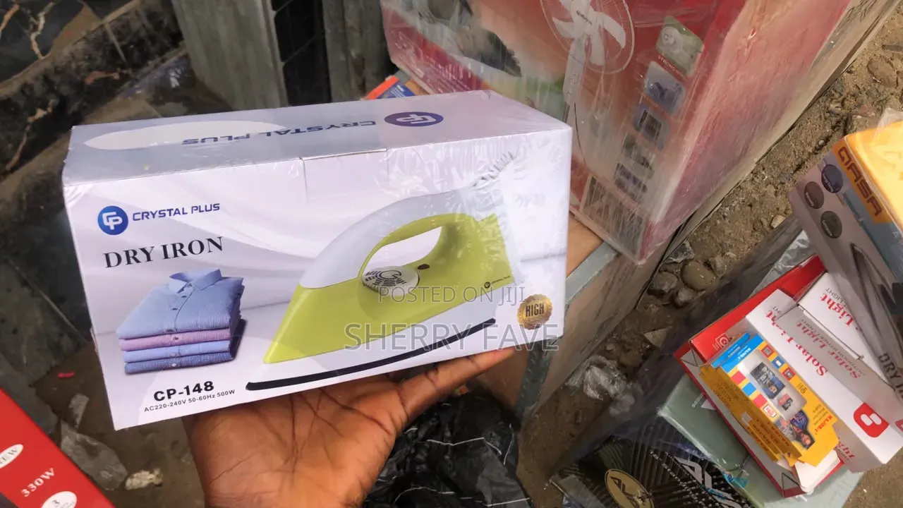 Sonik AC/DC Pressing Iron – 200W–250W | Solar Electricity Compatible