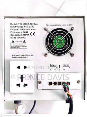 Thermocool TEC5000A 5000VA Automatic Voltage Stabilizer (AVR).