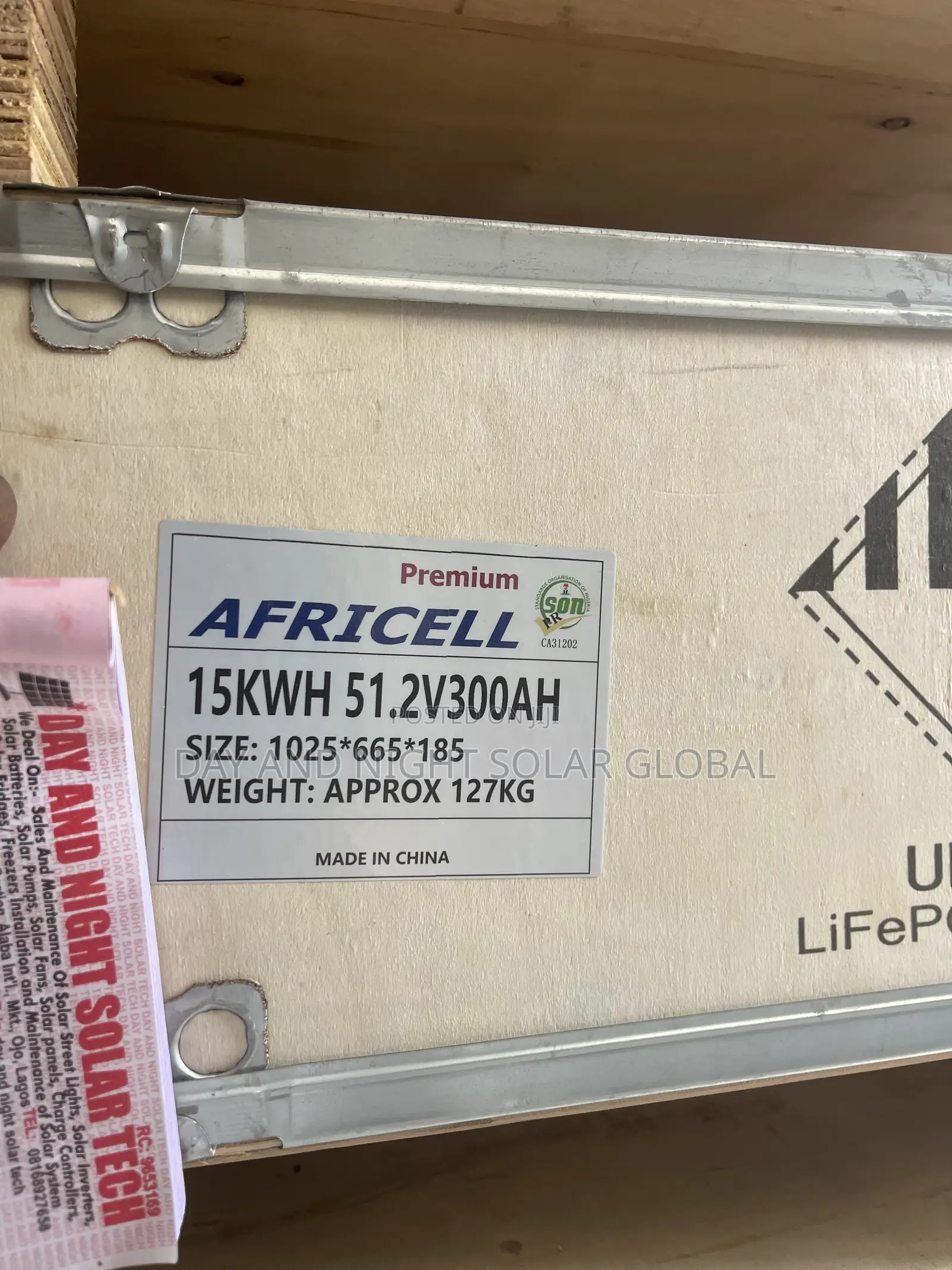 15kwh Africell Ion Lithium Battery 51.2v