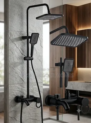 Bathroom Mixer Black Shower
