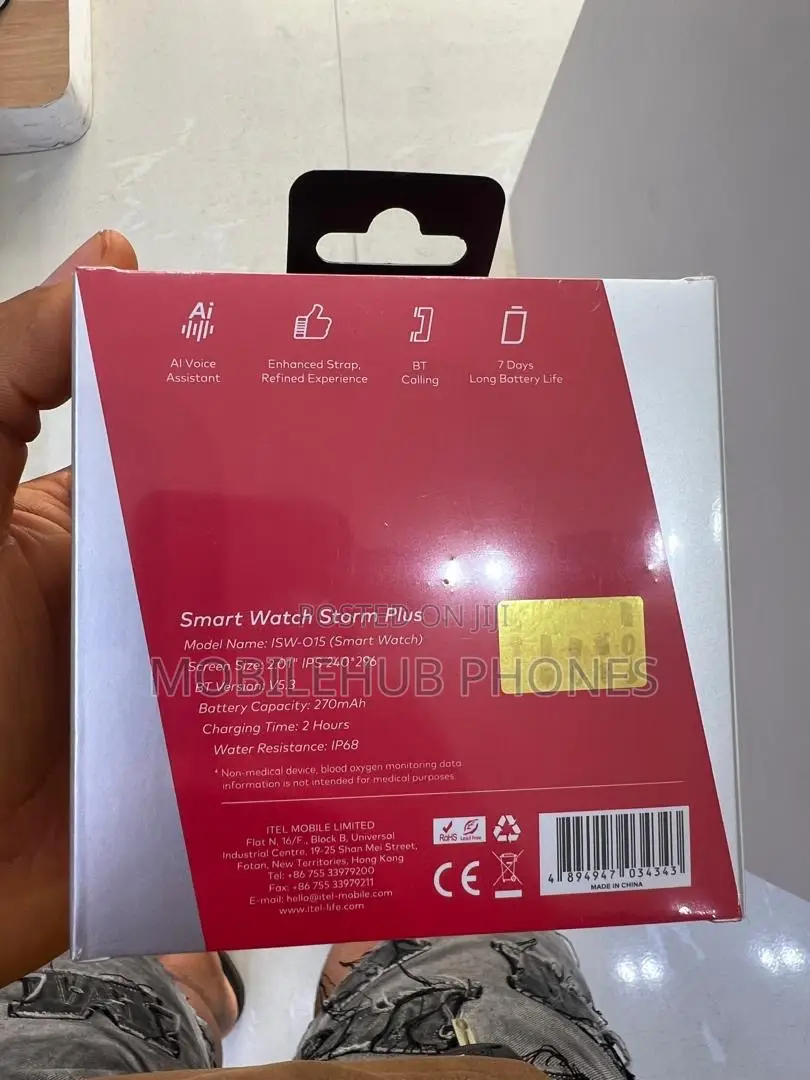 Itel Smart Watch Storm Plus